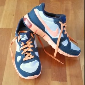 Nike Air Thera Grey Orange Running Shoes